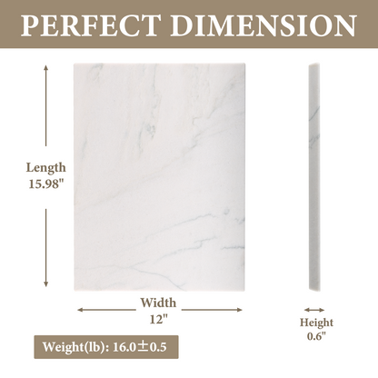 Koville natural stone pastry board in White Macaubas