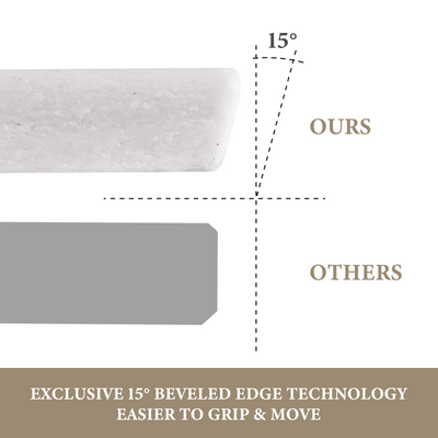 Koville natural stone pastry board in White Macaubas