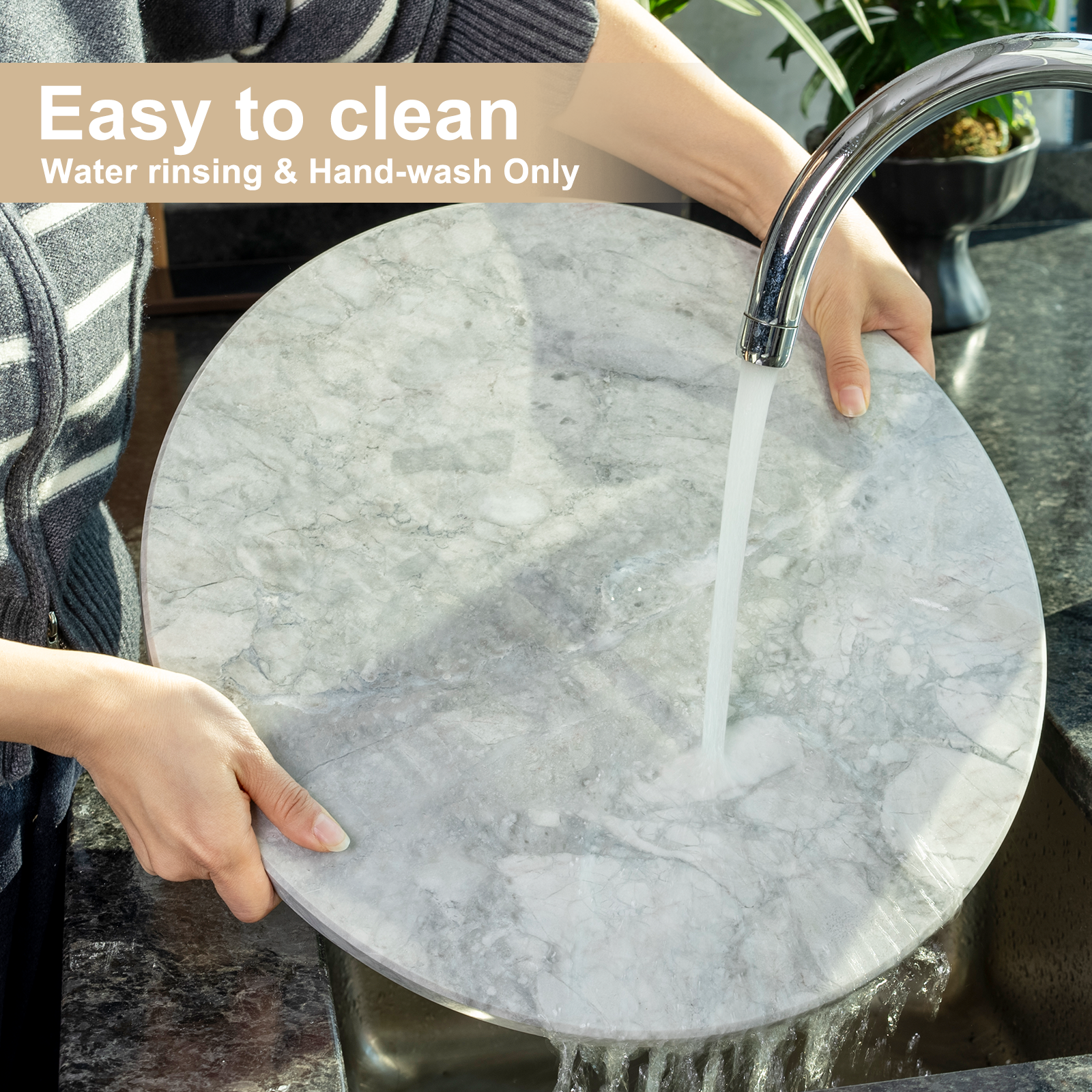 Koville round natural stone pastry board - Koville_Quartzite_Pastry_Board_-round_D_406_super_white_6.png