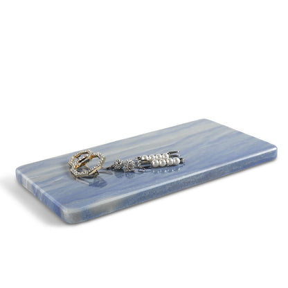 Koville natural stone storage tray in Azul Macaubas, 200 x 100 x 10 mm, product view