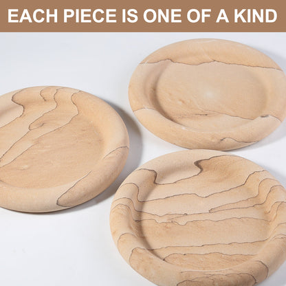 Koville chess piece edge tray for tabletop storage in Vein Sandstone natural stone