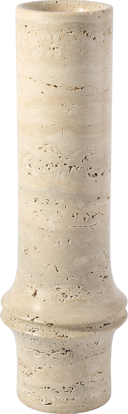 Koville Natural Stone Bamboo Vase for Floral Display in Natural Stone - crafted stone profile