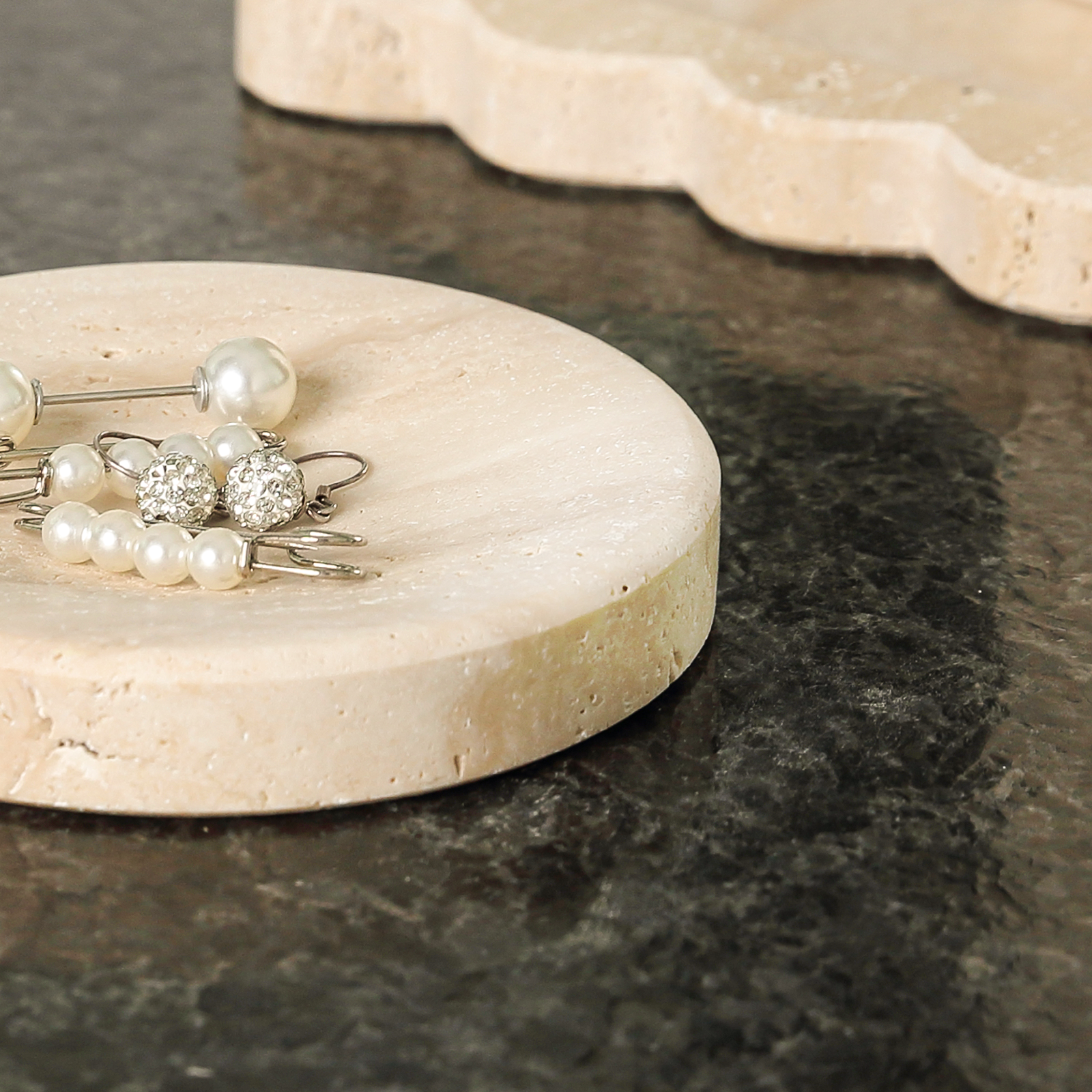 Koville Natural Stone Tea Cups in Travertino Romano, product view 14
