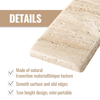 Koville Natural Stone Display Bases in Travertino Romano, product view 36