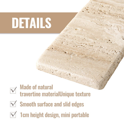 Koville Natural Stone Display Bases in Travertino Romano, product view 36
