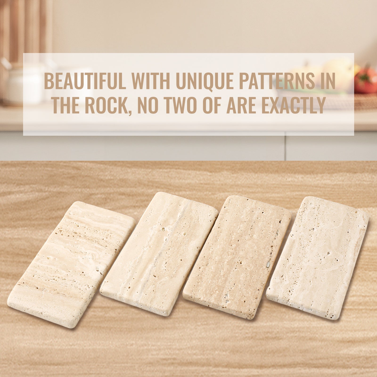 Koville Natural Stone Display Bases in Travertino Romano, product view 38