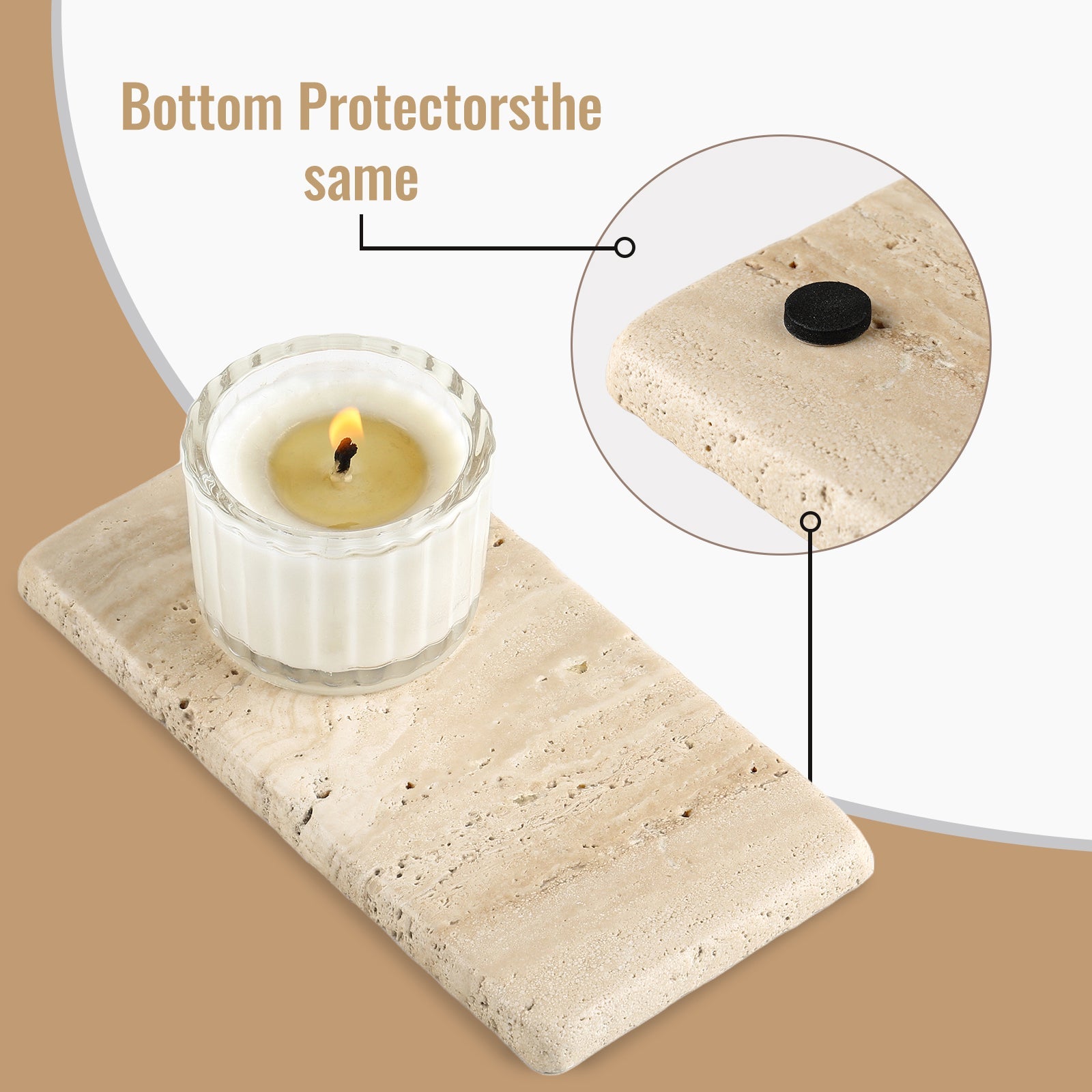 Koville Natural Stone Display Bases in Travertino Romano, product view 39