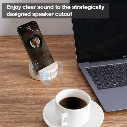Koville Natural Stone Round Phone Holder for Desks - 90 in natural stone, product view 6