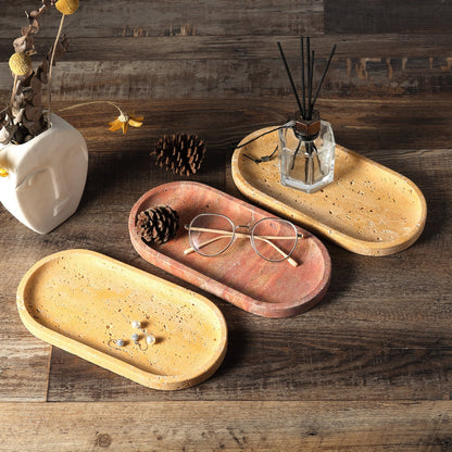 Koville natural stone runway storage tray, 250 x 125 mm