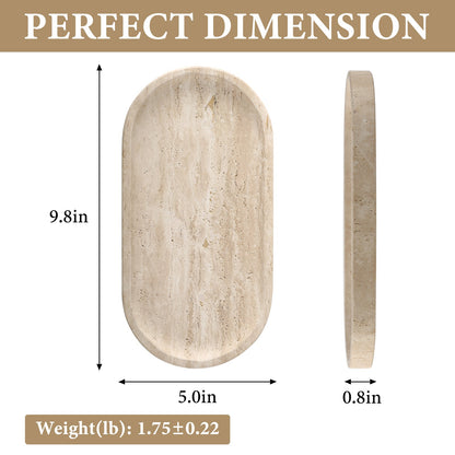 Koville natural stone runway storage tray, 250 x 125 mm
