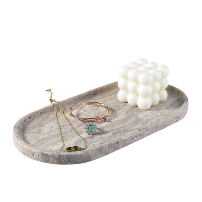 Koville natural stone runway storage tray, 305 x 152 mm