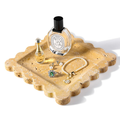 Koville Natural Stone Jewelry Trays in Golden Travertine, product view 24