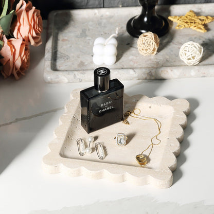 Koville Natural Stone Jewelry Trays in Travertino Romano, product view 37