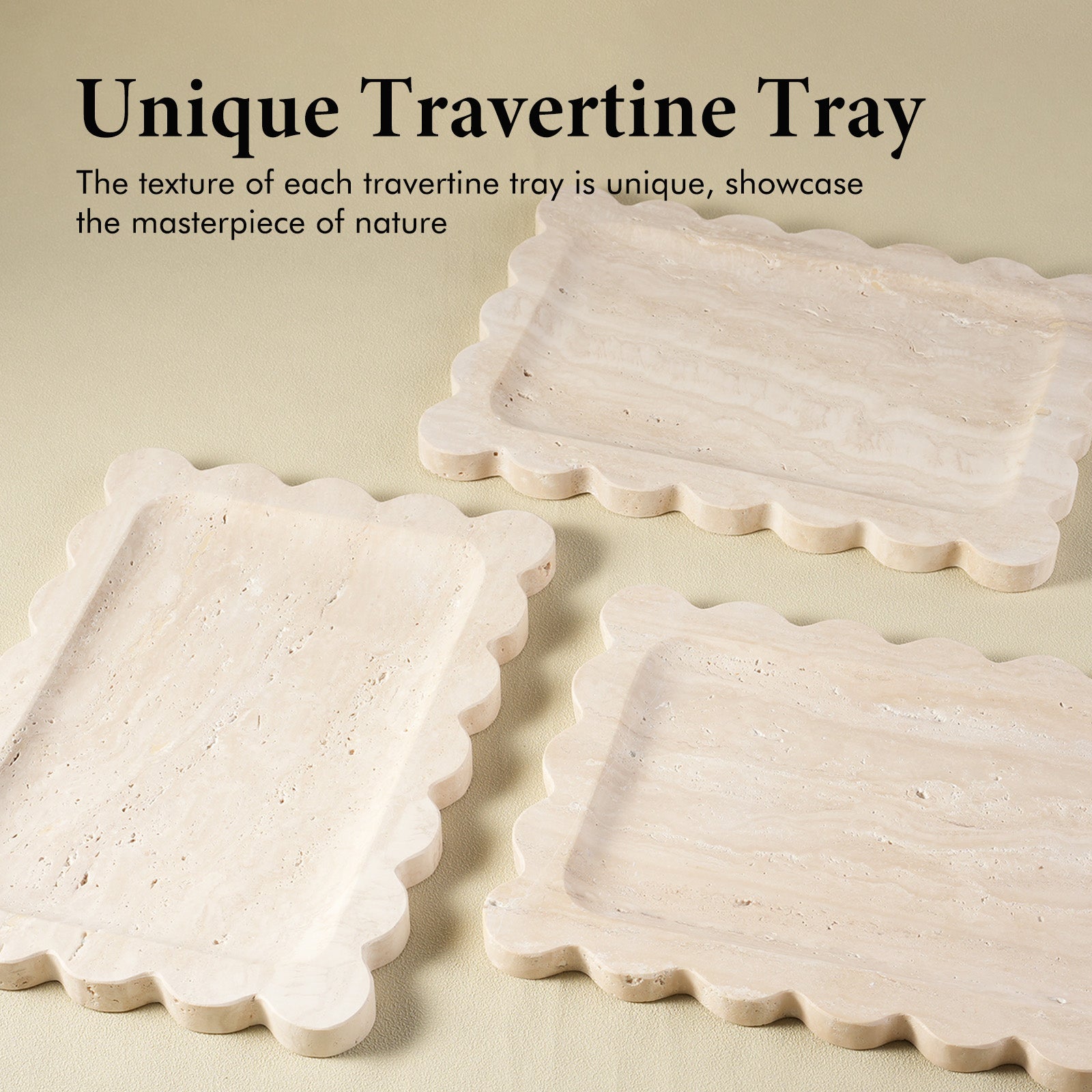 Koville Natural Stone Jewelry Trays in Travertine, product view 46