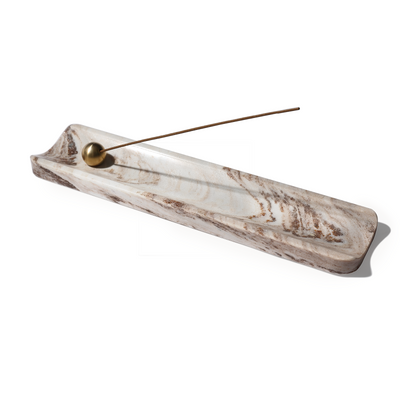 Koville Gray Incense Holder – The Balance of Stillness and Order · Natural Pattern C
