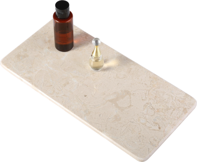 Koville Beige Rectangular Storage Tray (11.9 × 5.9 × 0.4 in) – Natural Warmth and Timeless Calm