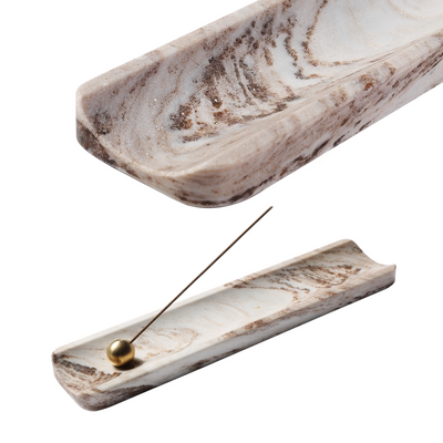 Koville Gray Incense Holder – The Balance of Stillness and Order · Natural Pattern C
