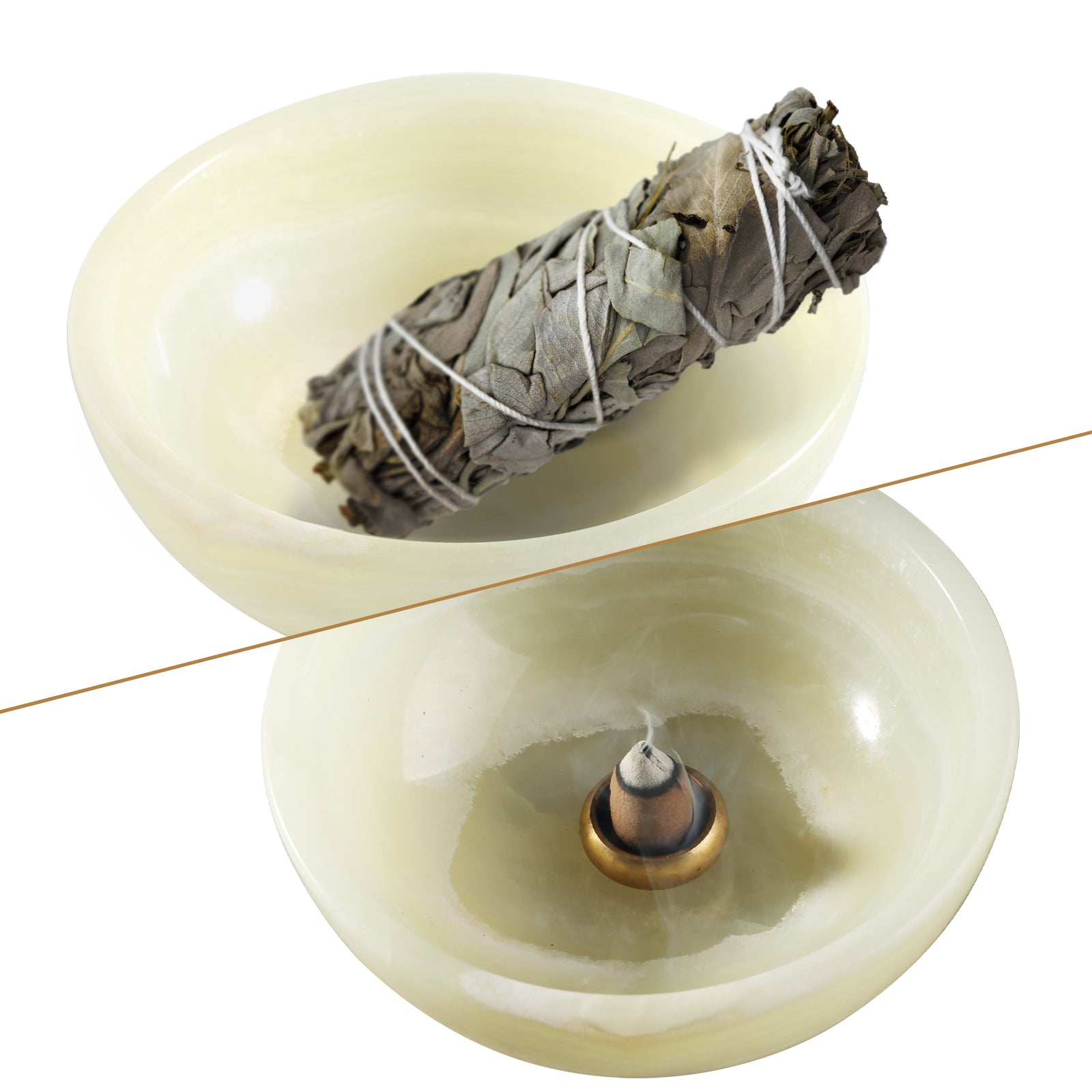 Incense Bowl - Onyx (Green)