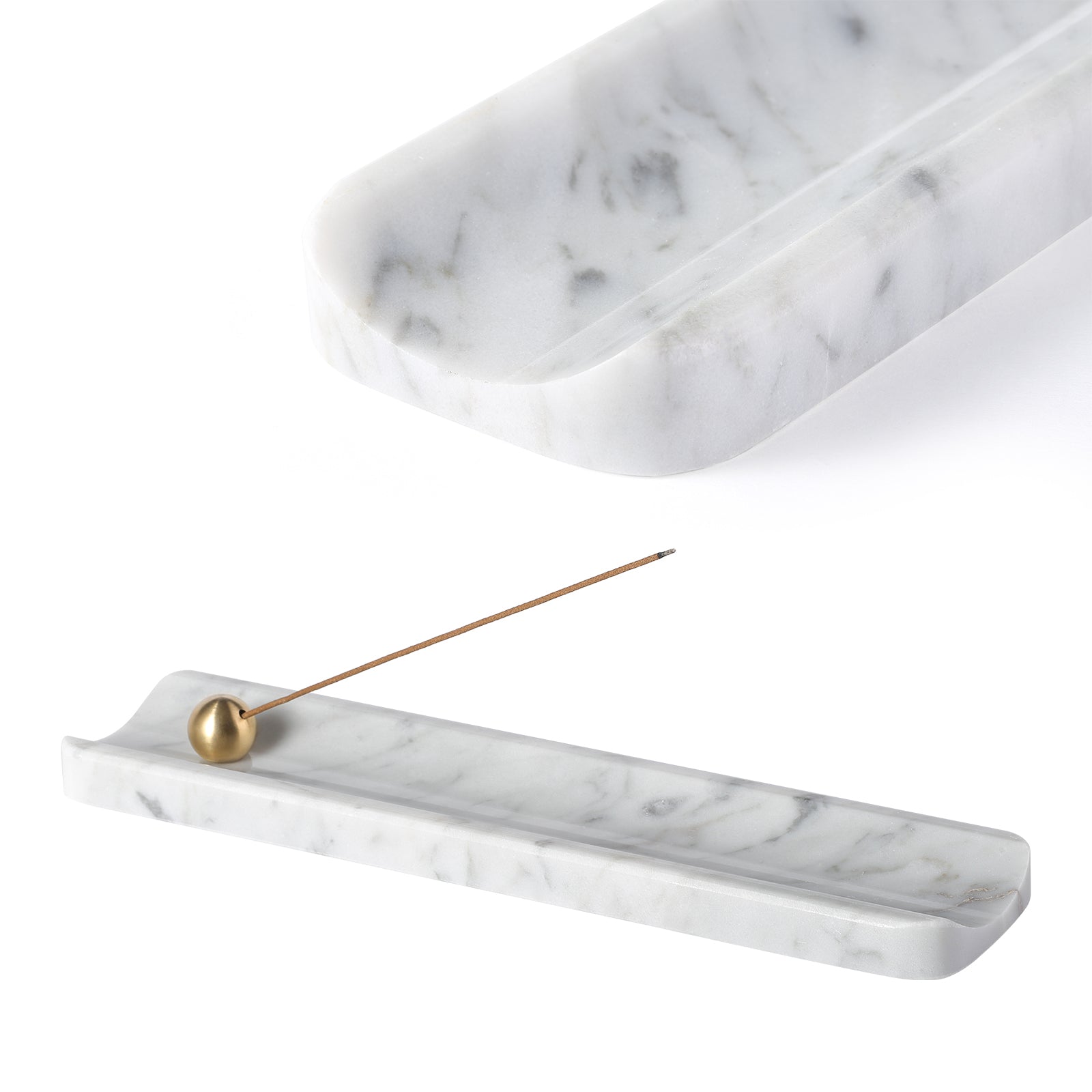 Incense Holder - Marble (Bianco Carrara)