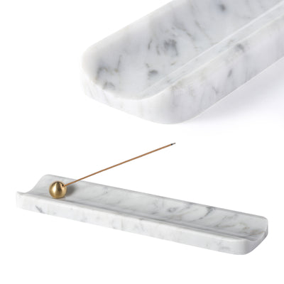 Koville White Incense Holder – Illuminating Elegant Spaces · Natural Pattern H