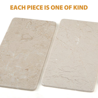 Koville Beige Rectangular Storage Tray (11.9 × 5.9 × 0.4 in) – Natural Warmth and Timeless Calm