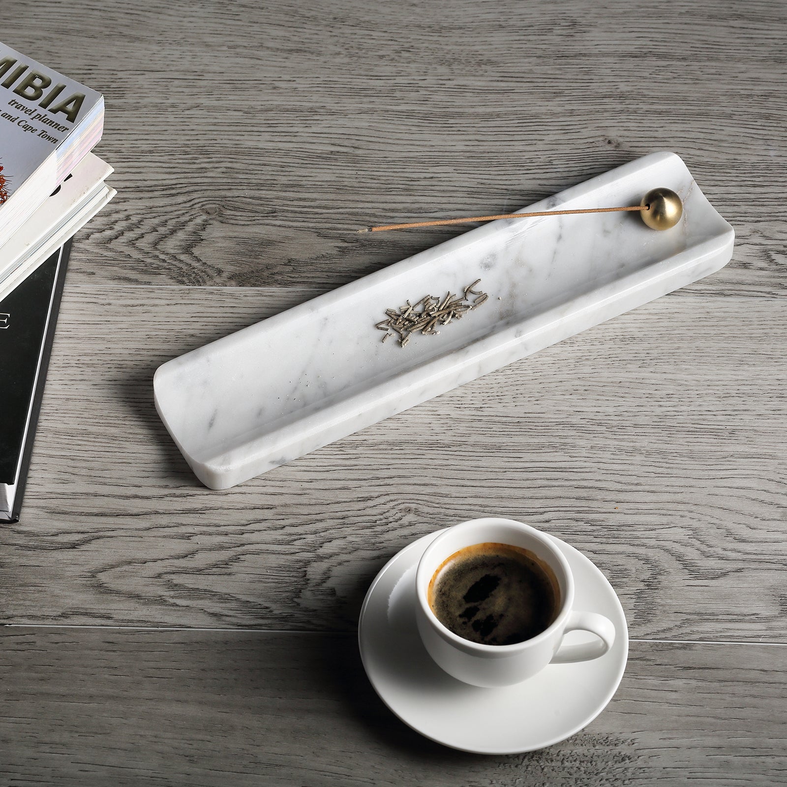 Incense Holder - Marble (Bianco Carrara)