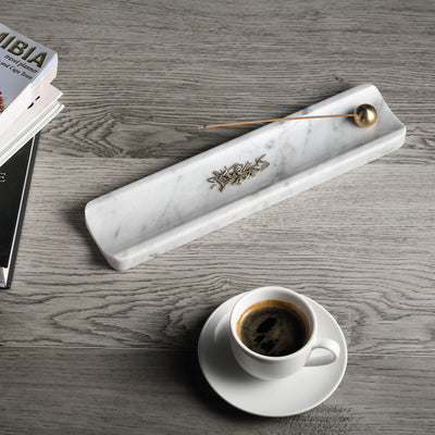 Koville White Incense Holder – Illuminating Elegant Spaces · Natural Pattern H