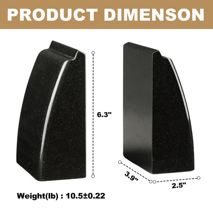 Sailboat Bookends - Granite (Zimbabwe Black)