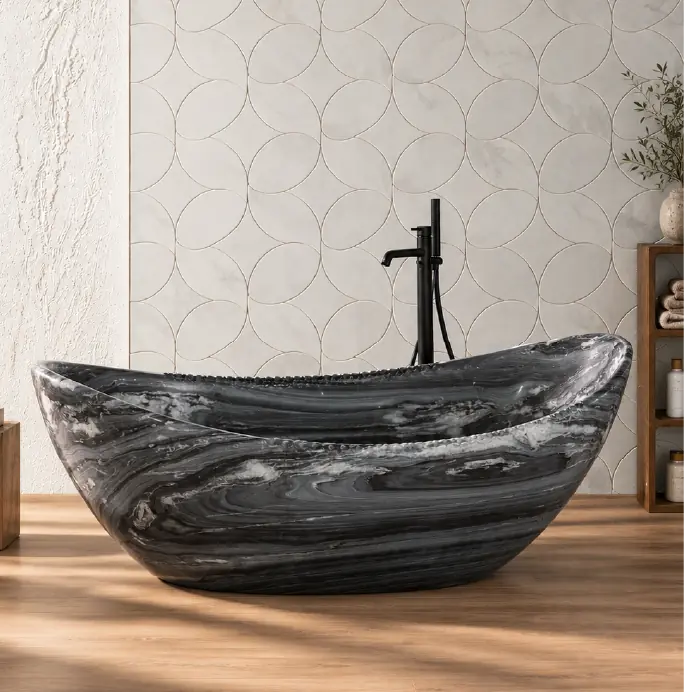 Natural stone bathroom material and product detail