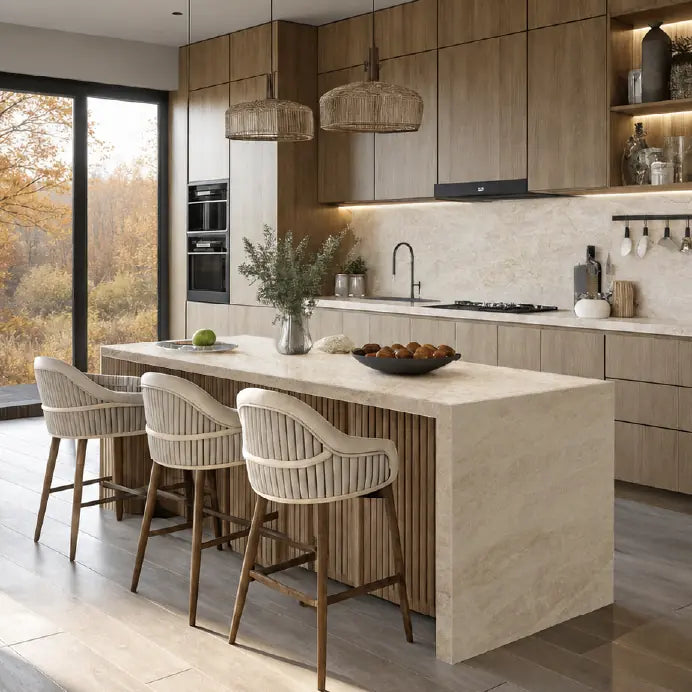 Natural stone kitchen material and product detail