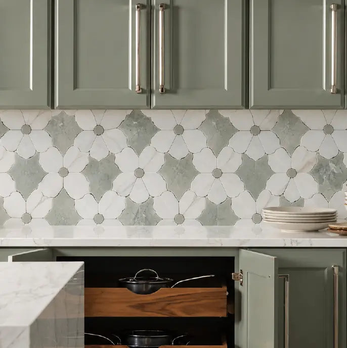 Natural stone kitchen material and product detail