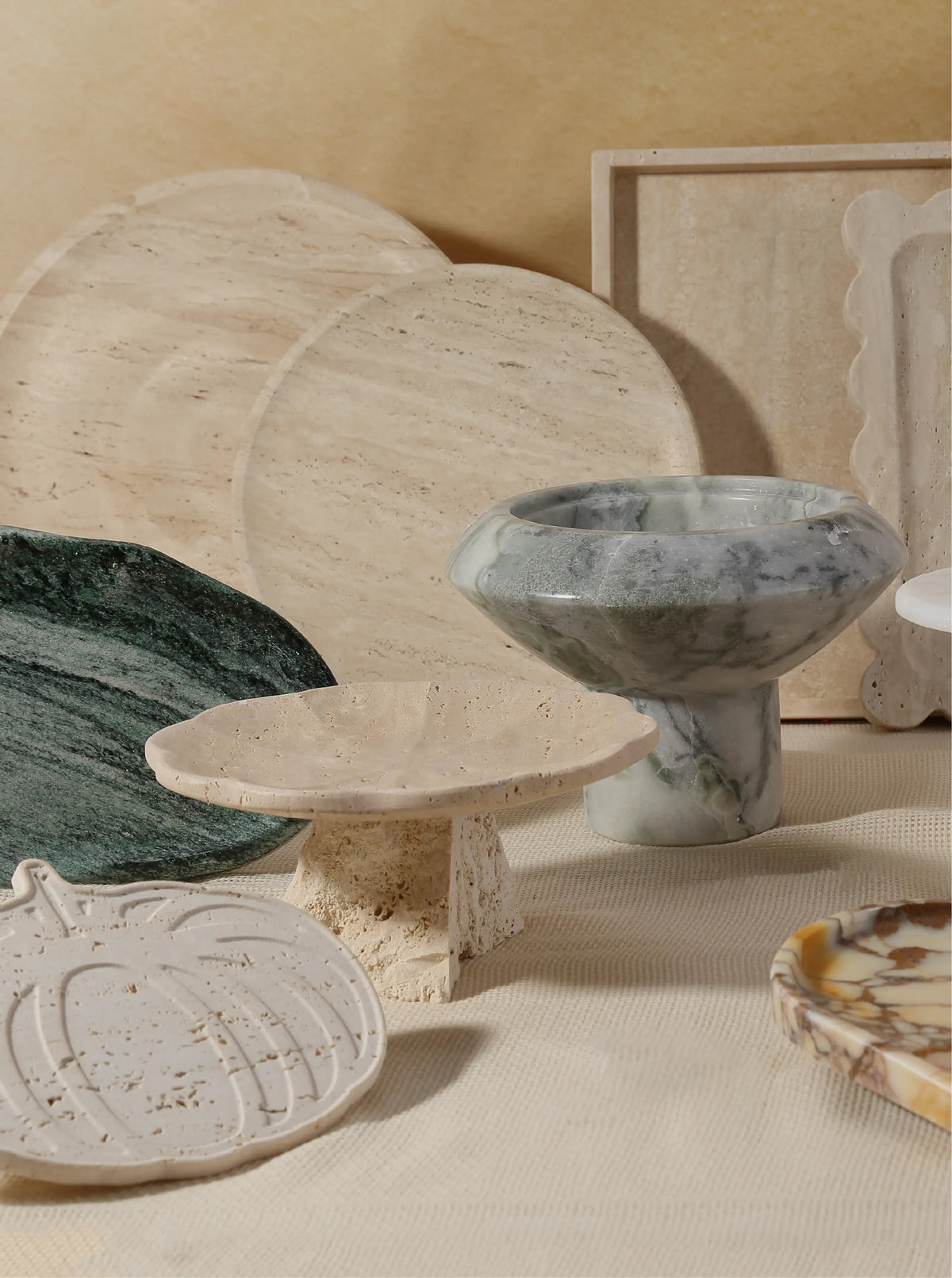 Natural stone living room design detail