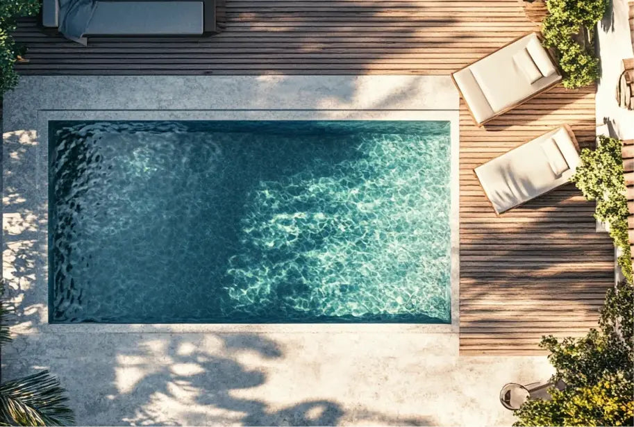 Natural stone outdoor living interior scene