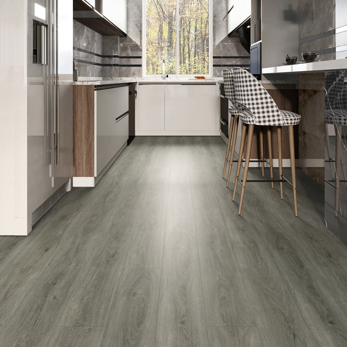 Koville Olympics waterproof SPC luxury vinyl plank flooring detail